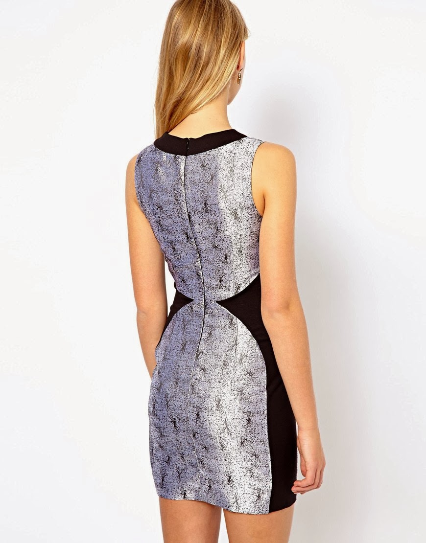 oasis metallic shift dress