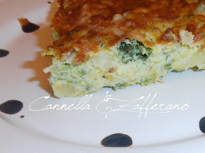 Frittata al forno di verza e patate