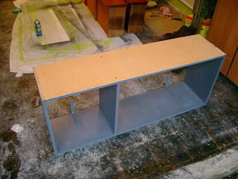 Painting the second cabinet