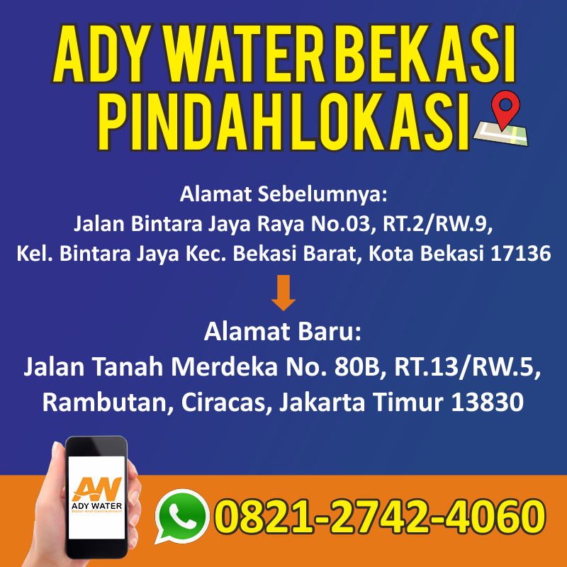 Ady Water Bekasi Pindah Lokasi