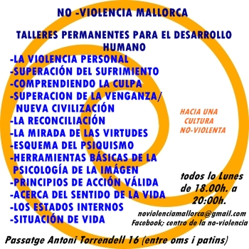 Tallers de No-Viol&egrave;ncia a l'EcoXarxa (tots els dilluns)