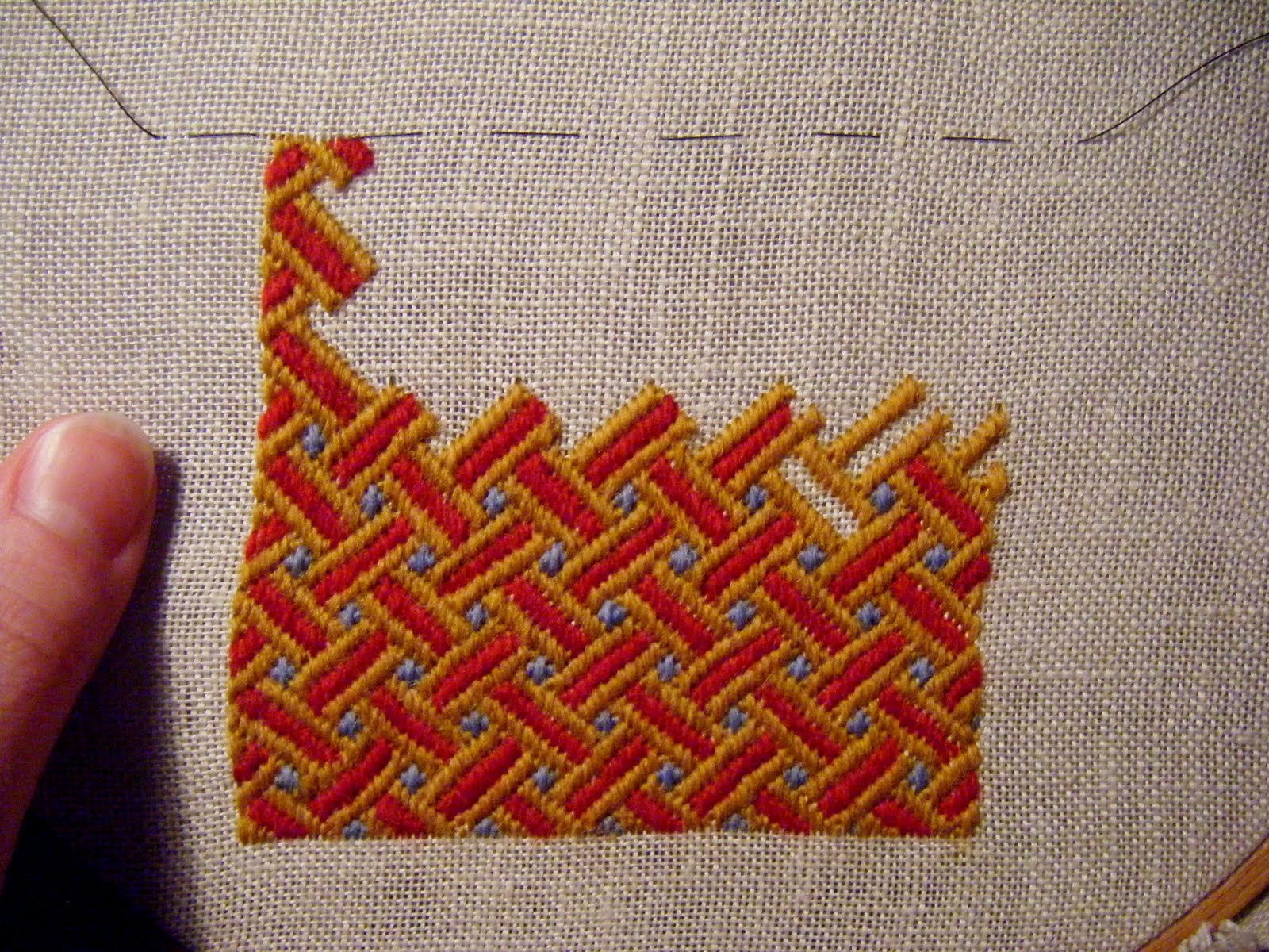 A Most Peculiar Mademoiselle Primary Coloured Brick Stitch