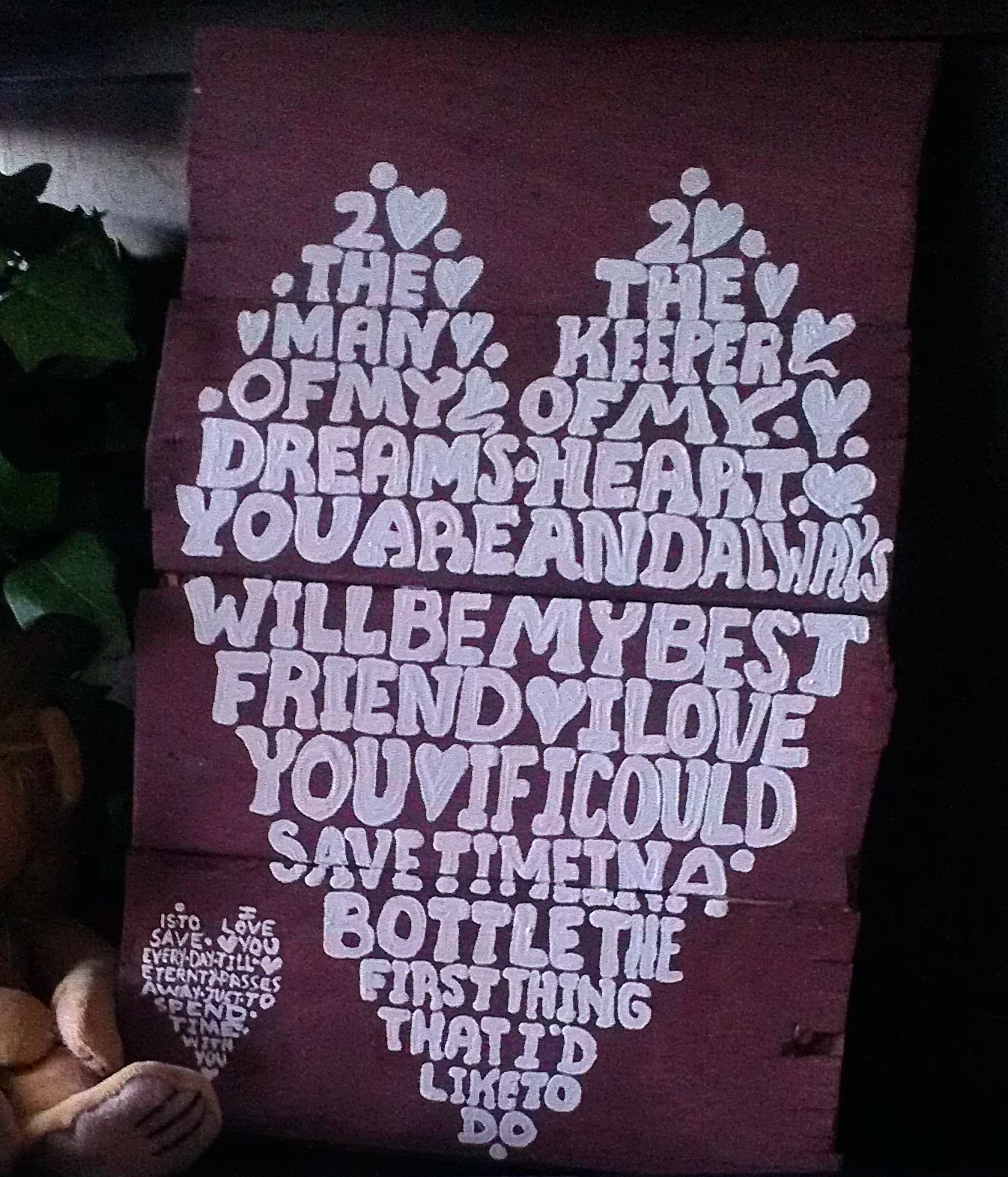 DIY Craft Angel DIY Faux SnowGlobe & Solar Lamp + Crate Love Sign )