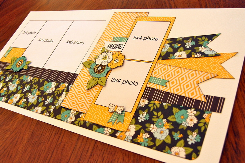 SCRAPBOOK GENERATION Debbie Sanders sketch layout for Saturday