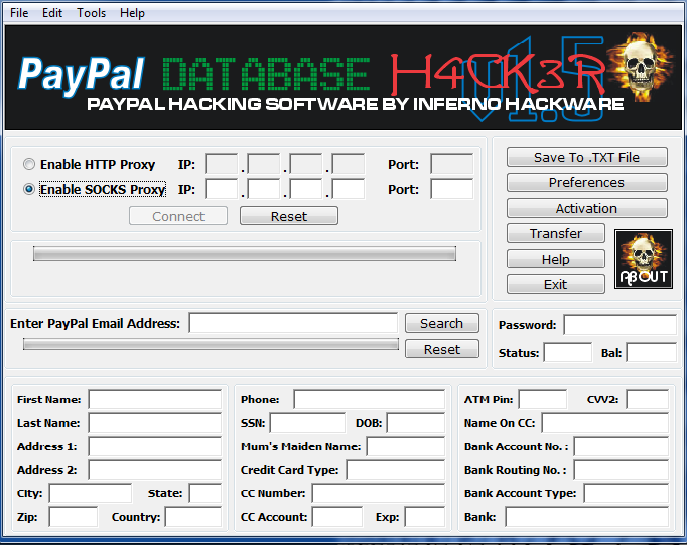 Paypal Database Hacker Crack 15 Final