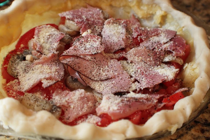 Italian Plum Tomato Prosciutto Cheesy Pie What's Cookin' Italian