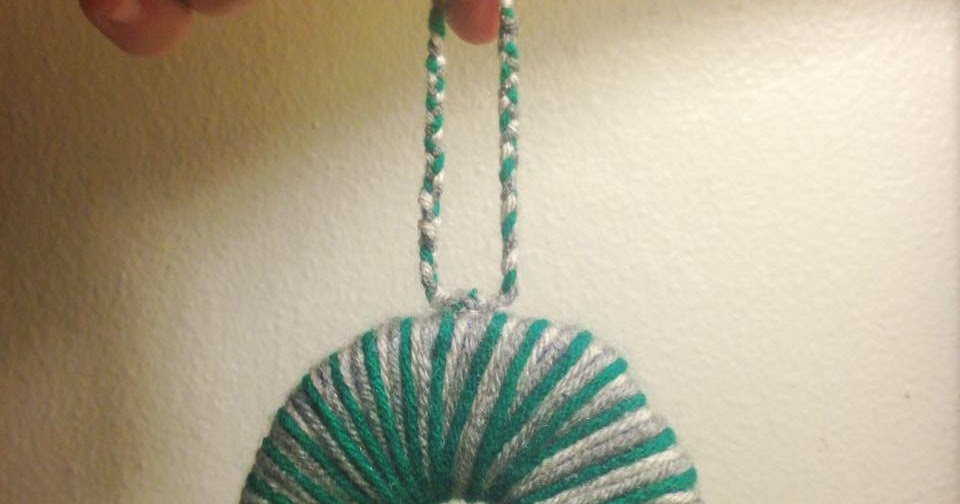 Golden Skies Yarn Wrapped Letter Ornament Tutorial