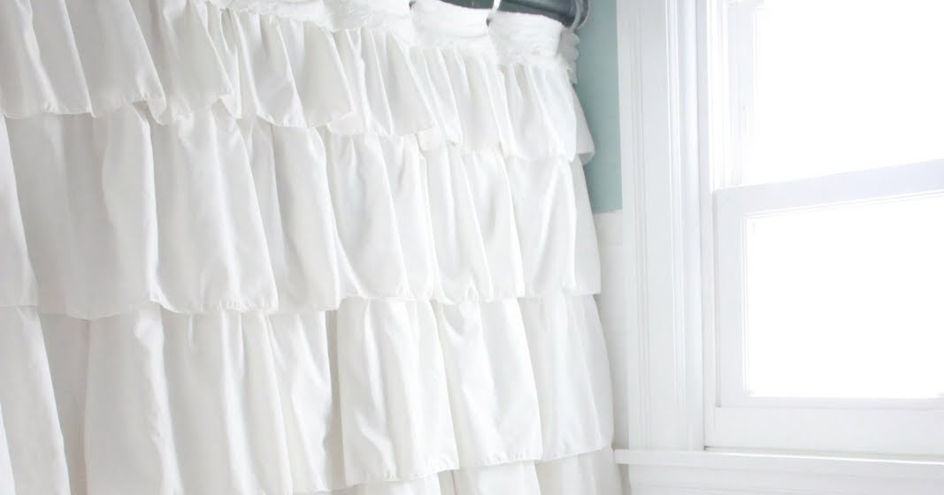 Ye Olde Sandwich Shoppe 1 Anthropologieesque Ruffled Shower Curtain