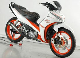 Modifikasi Yamaha All New Jupiter Z1 Putih Orange Modifikasi Yamaha All New Jupiter Z1 Putih Orange
