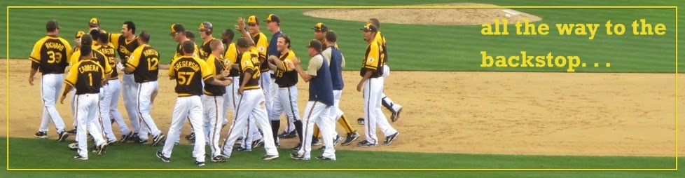 all the way to the backstop...