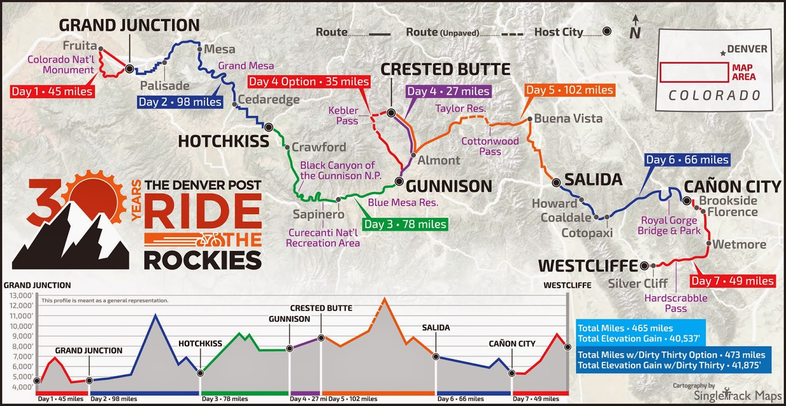 The BEEFMAN Bloggeth The Ride the Rockies Route is Out!