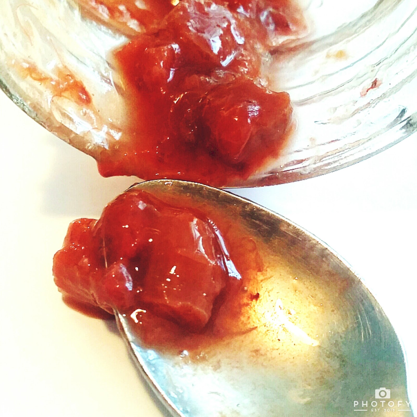 The Kinky Coconut Strawberry Rhubarb Compote/ Pie Filling (refined