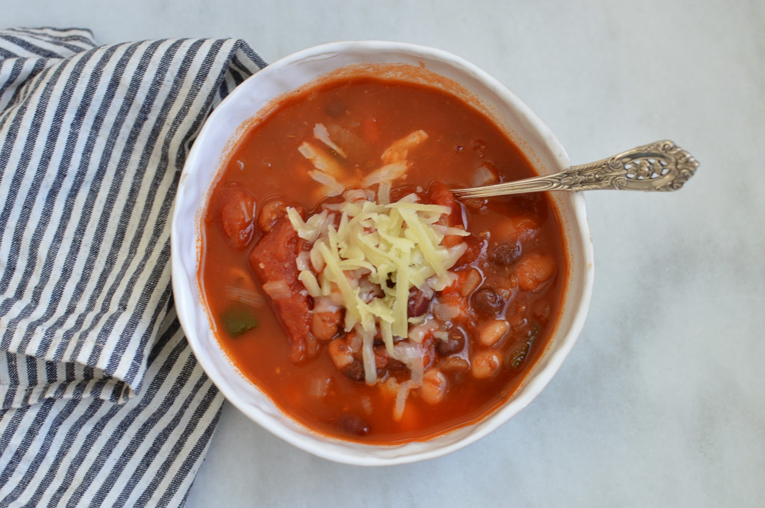 NourishRDs ThreeBean Vegetarian Southern Chili