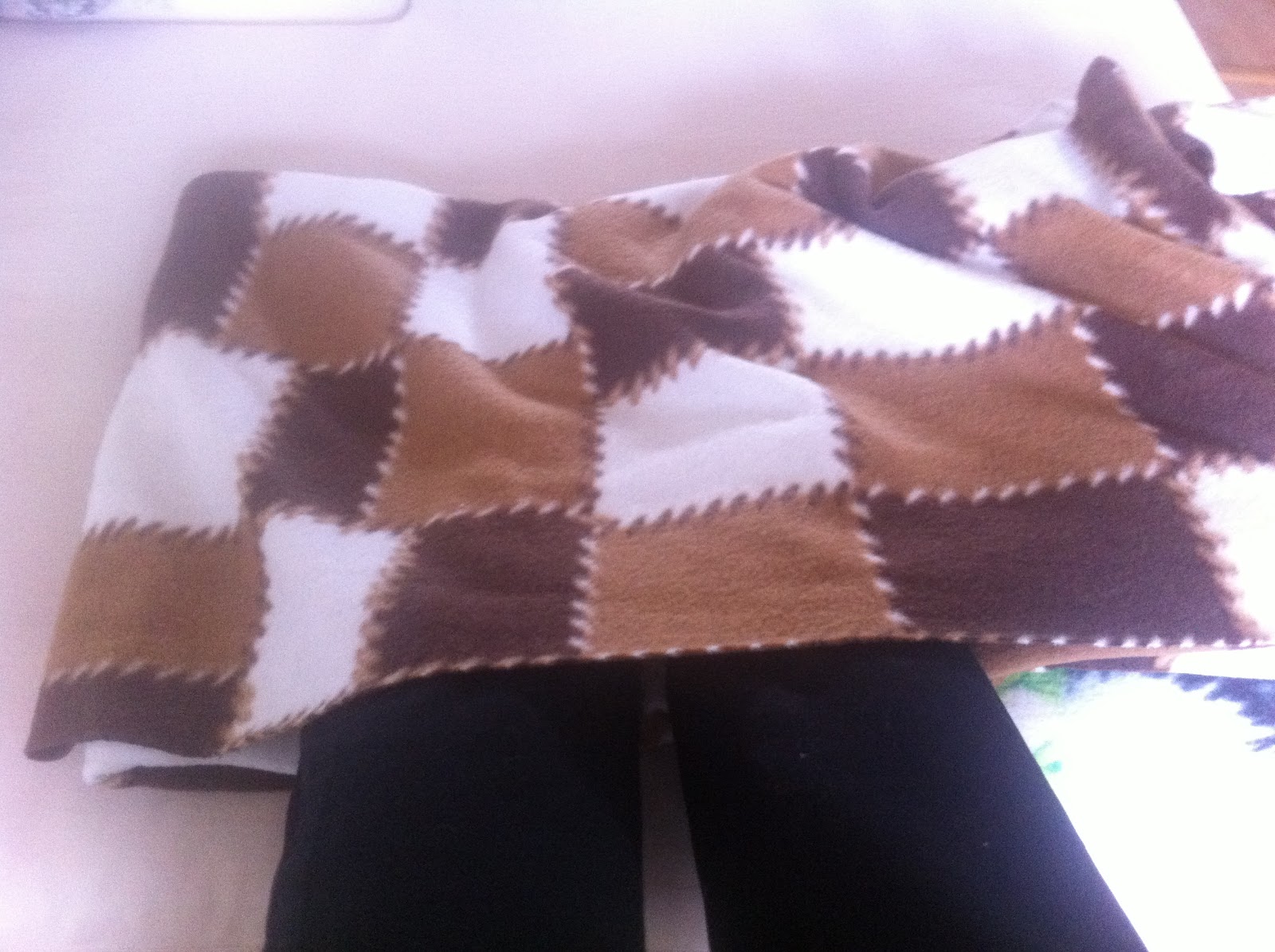 The Sewing Experiment Fleece blankets (with foot holes)