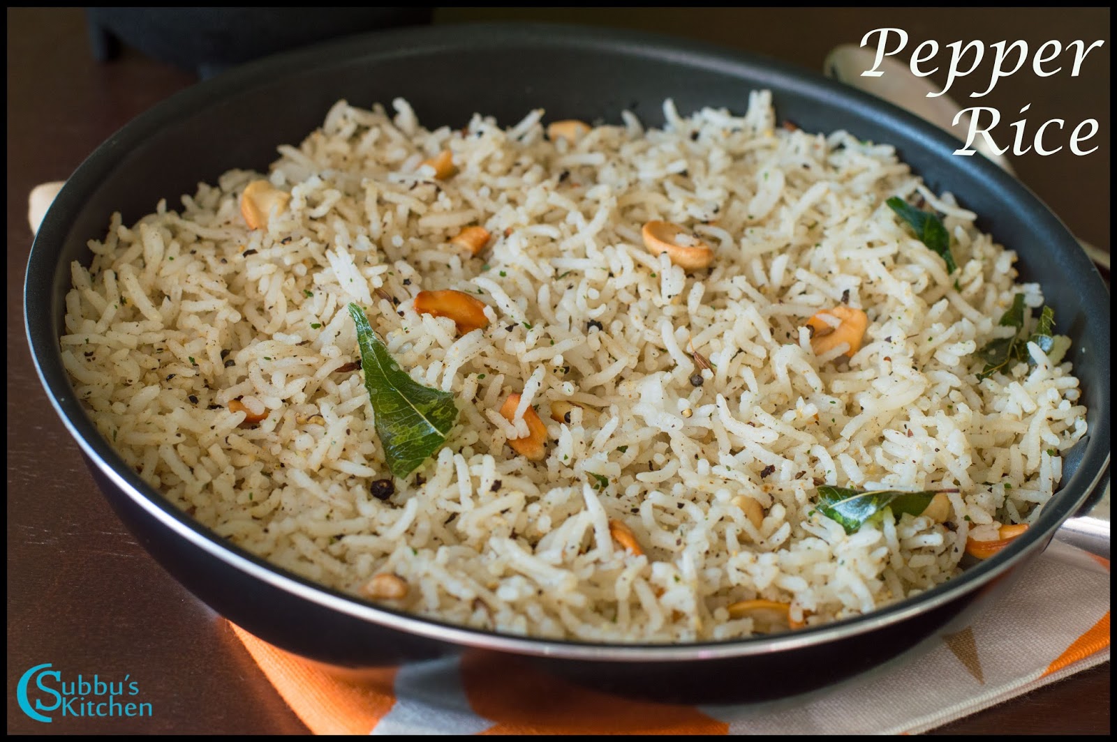 Pepper Rice Recipe Authentic Andhra Pepper Rice Recipe Subbus Kitchen
