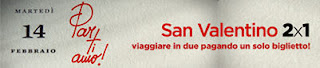 trenitalia san valentino offerta 2x1