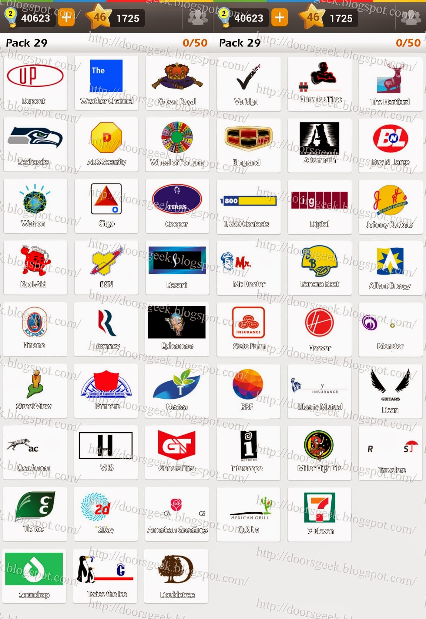 Picture Quiz: Logos – Game Answers Level 1 To Level 19
