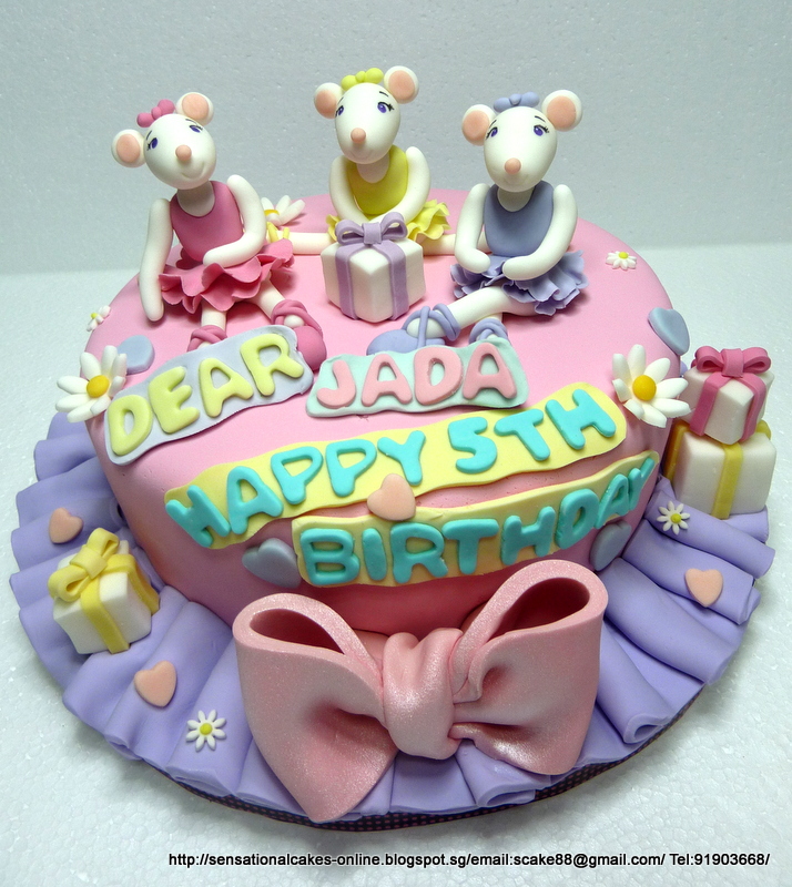 The Sensational Cakes ANGELINA BALLERINA CAKE SINGAPORE , 3 CUSTOMIZED