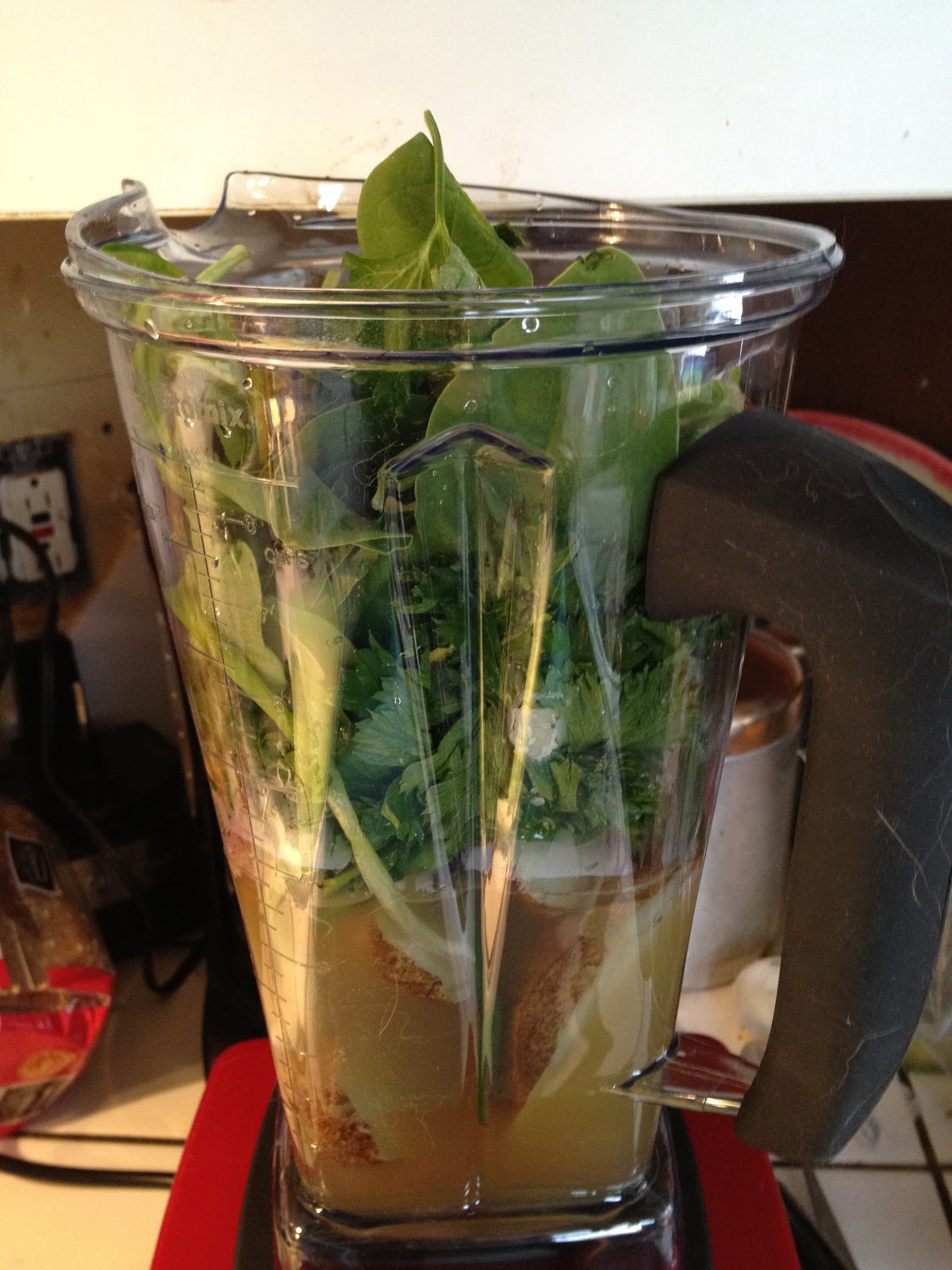 What's Hot in Pam's Kitchen Today! Potato Spinach Soup VITAMIX RECIPE!