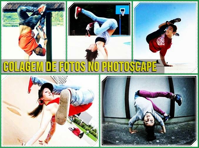 colagem com 5 fotos