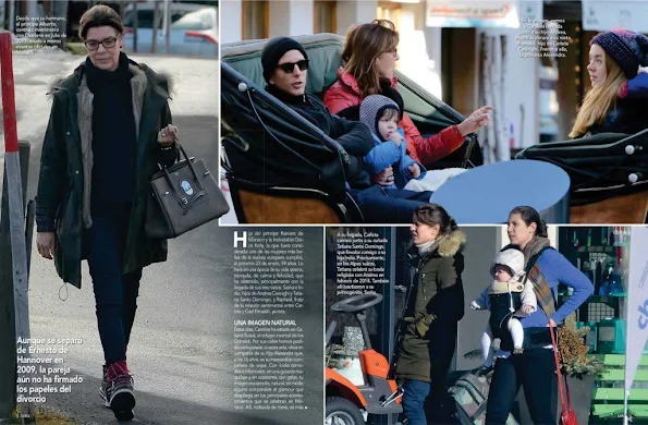 Princess Caroline of Hannover, her children Charlotte Casiraghi, Princess Alexandra, Andrea Casiraghi and his wife Tatiana Santo Domingo, her grandchildren India Casiraghi and Raphael Casiraghi.