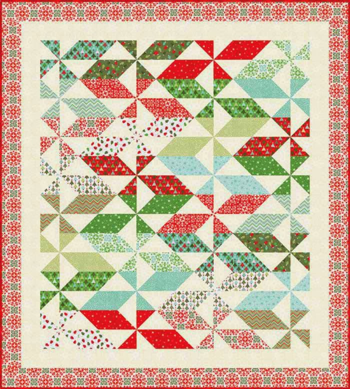 Quilt Inspiration: Free pattern day: Christmas quilts ! (part 3)