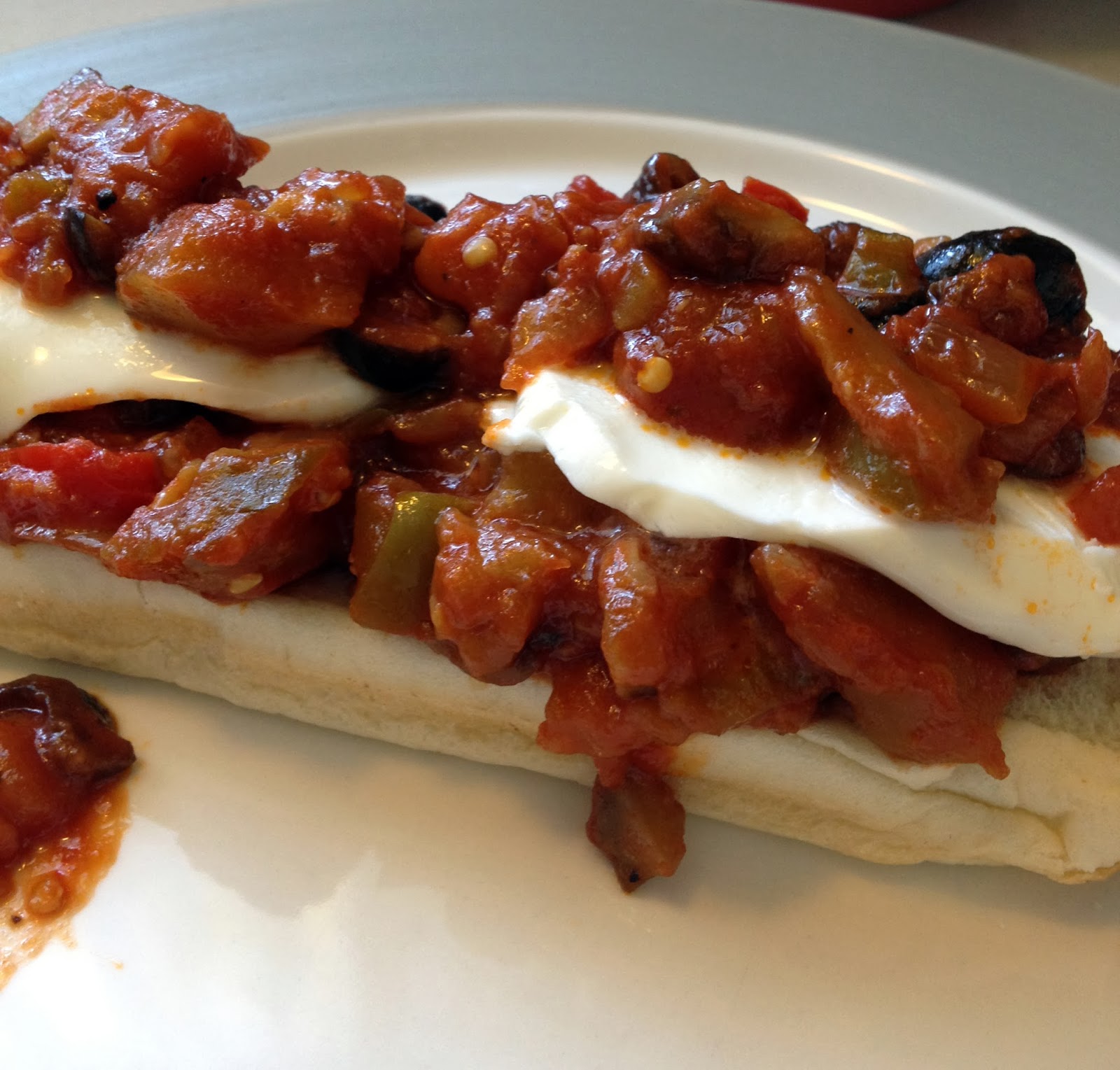 Amanda's Life Commentary Eggplant Caponata Sandwich