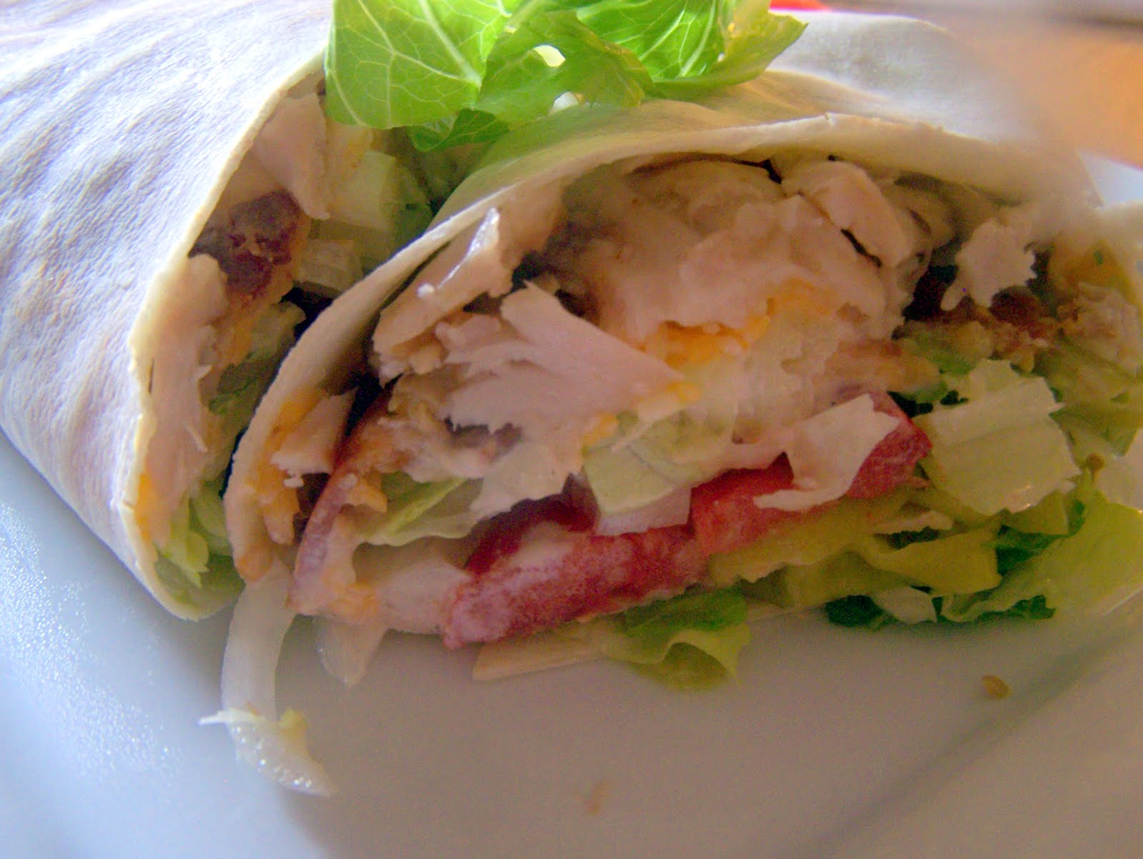 TheKitchenCookie Roasted Chicken Bacon Ranch Wrap