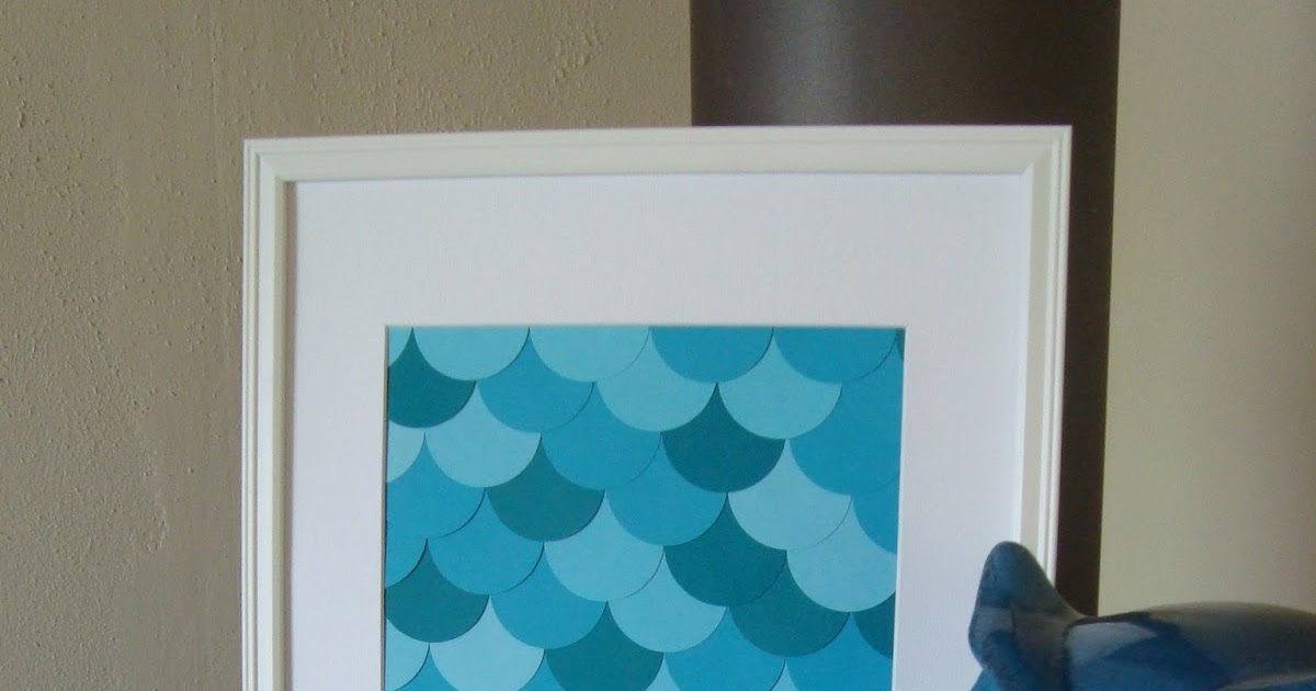 This Yellow House Scallop Art (using a circle punch)