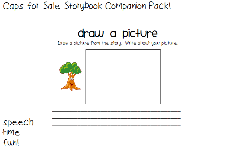 Caps for Sale Companion Pack! Speech Time Fun Speech and Language