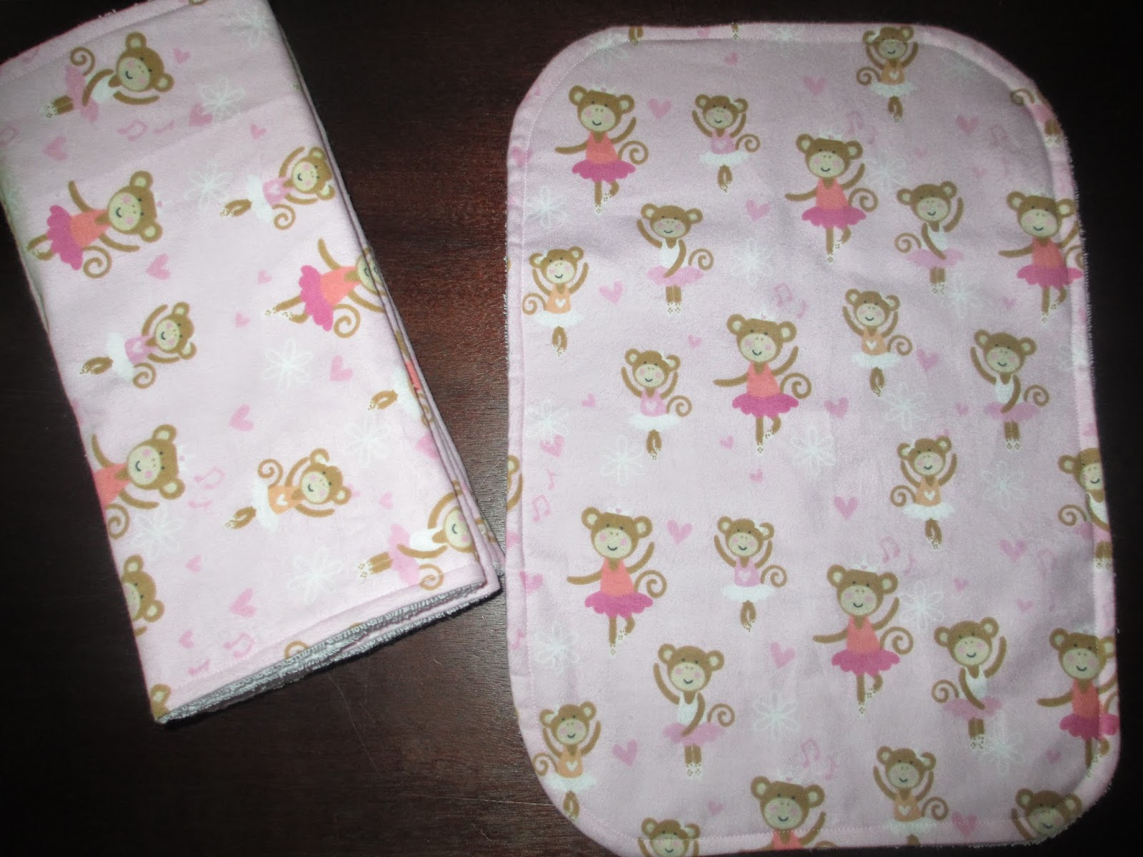 The Journey DIY Terry Cloth & Flannel Burp Cloths