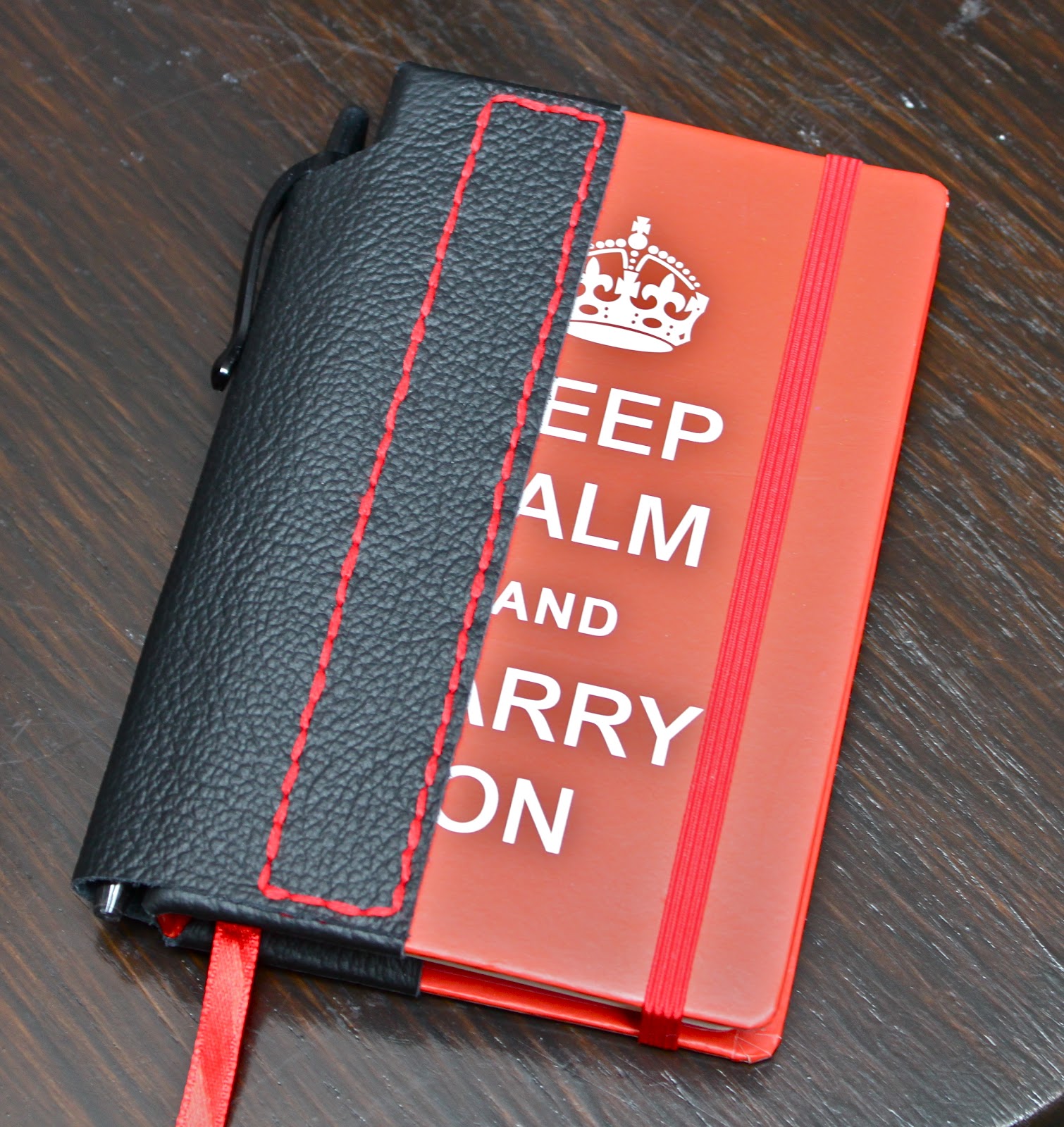Handmade Leather Products Single Pen Holder for A6 (Moleskine) Notebook
