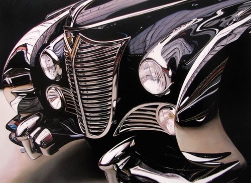 06-Chrysler-2-Cheryl-Kelley-Chrome-Muscle-Cars-Hyper-realistic-Paintings-www-designstack-co