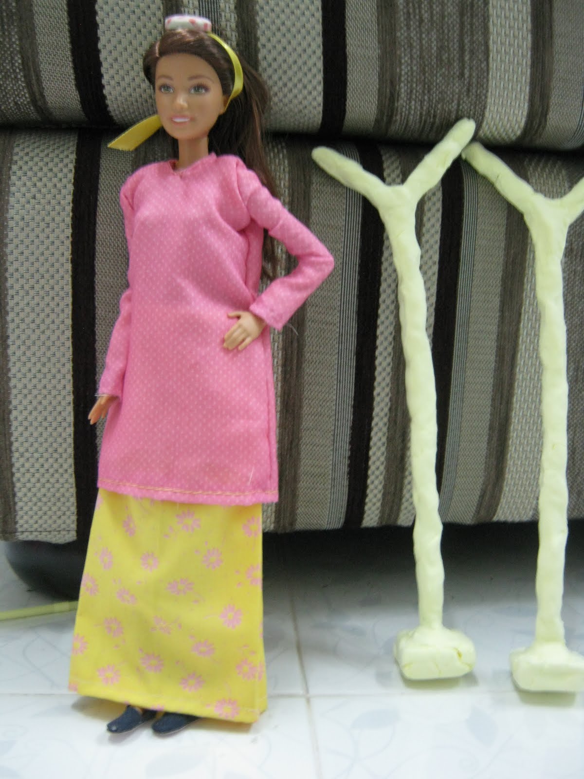 baju raya barbie doll