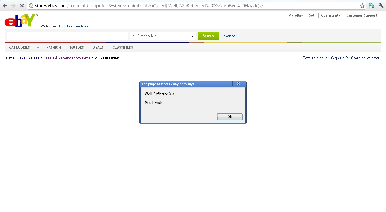 Ben Hayak Security Blog eBay Security 2011 & 2012 Wide Security