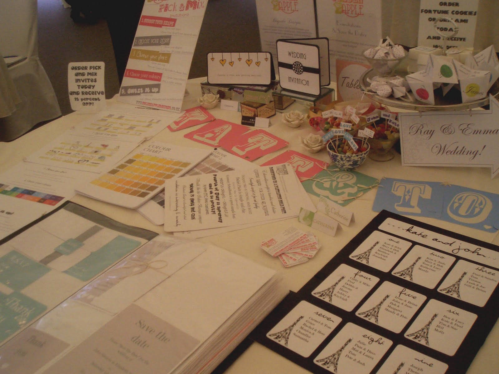 Wedding Fair Tables