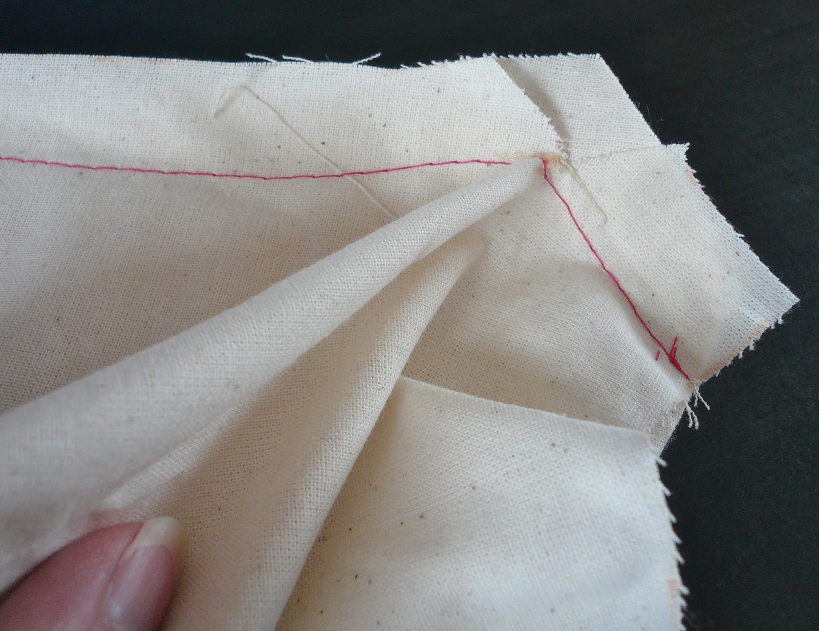Handmade Jane Tutorial attaching a collar and facings to a shirt dress