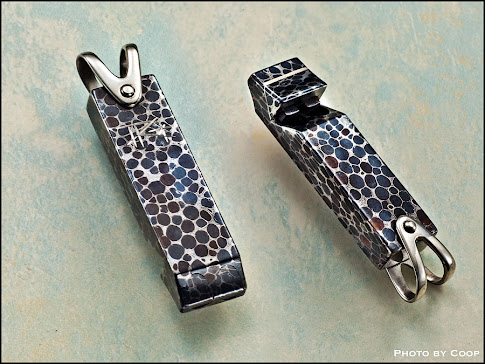 Dragonskin Damascus Matching Whistle for "Sutra"