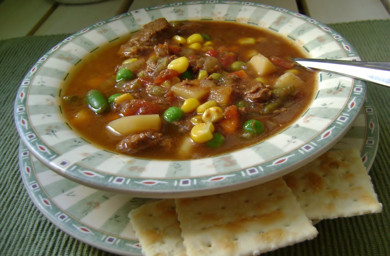 A Sunflower Life Slow Cooker Vegetable Beef Soup