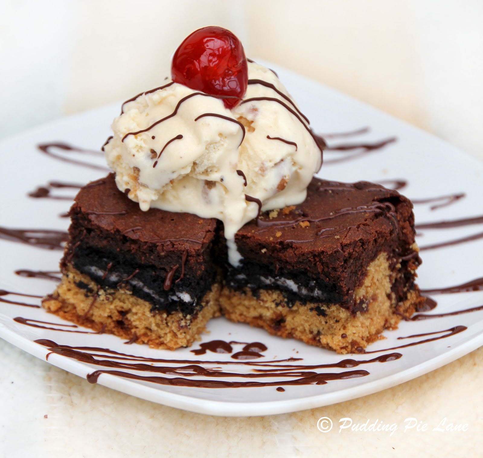 Pudding Pie Lane Chocolate Chip Cookie Dough Oreo Brownies