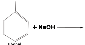 phenol reaction naoh alkali sodium phenoxide