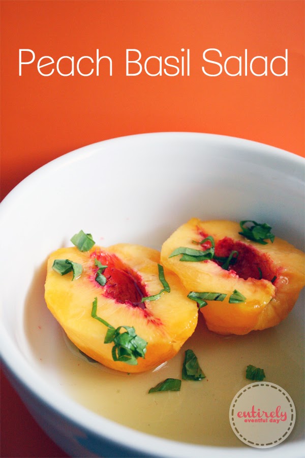 Peach Basil Salad Recipe Entirely Eventful Day