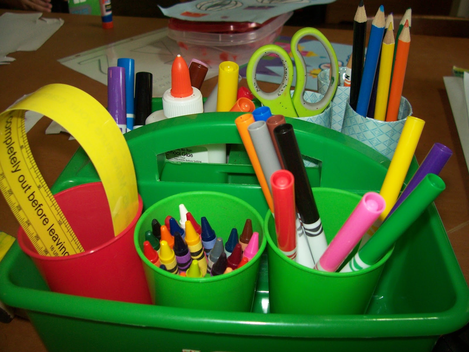 Living In A Library School supply boxes