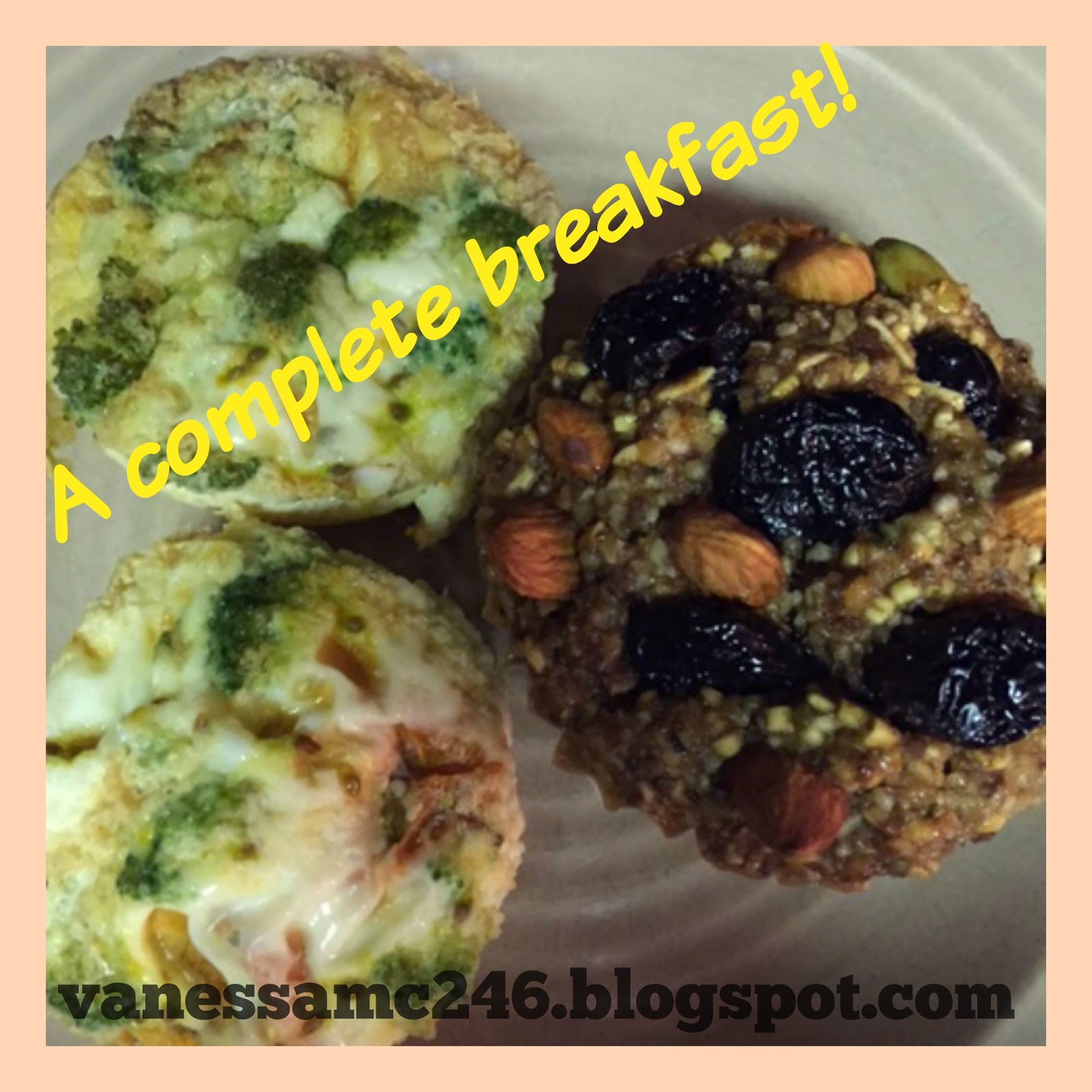 Breakfast Egg "Muffins" Gluten free, dairy free Vanessa.Fit