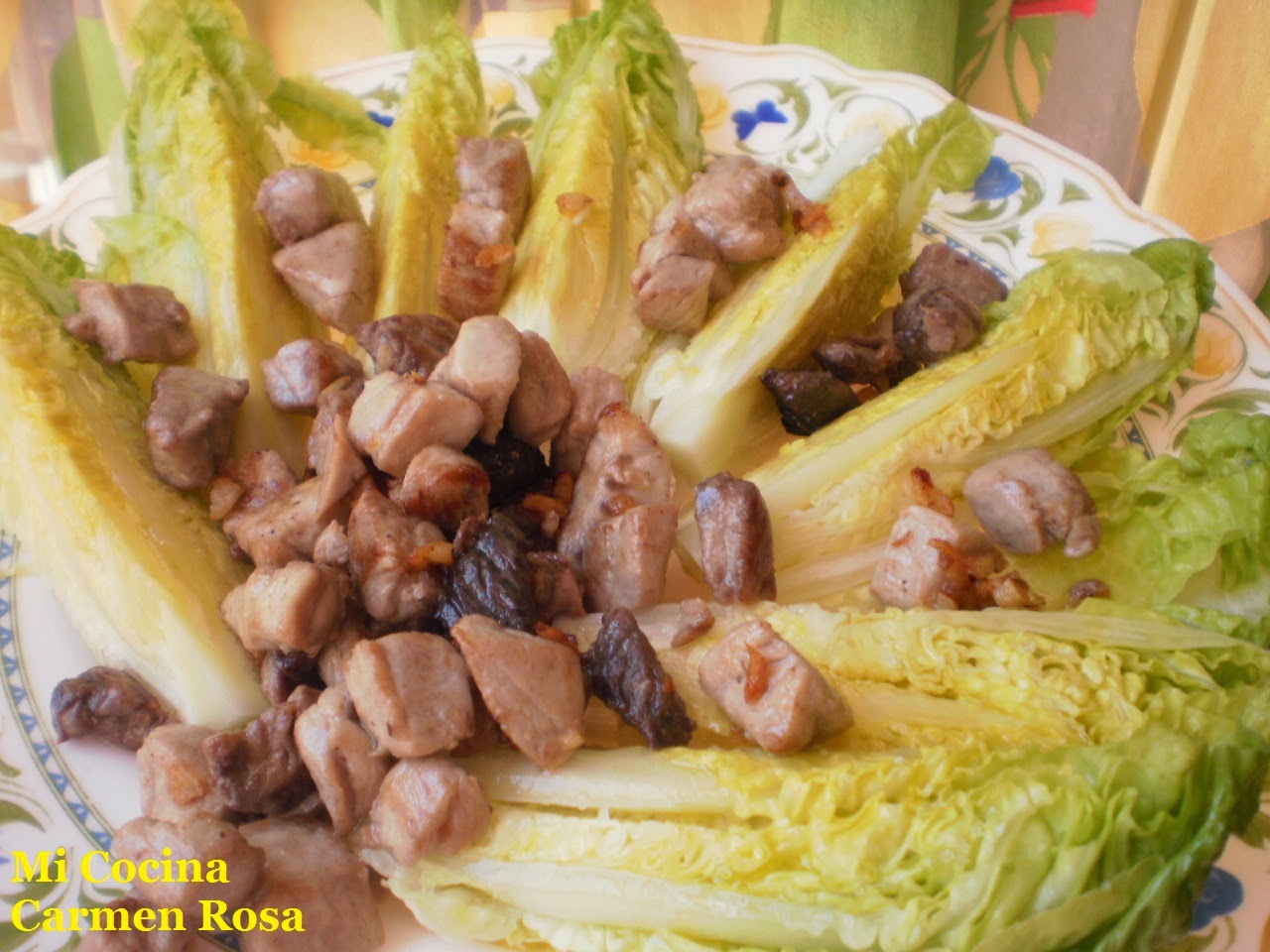 Ensalada Templada De Cogollos Con Atun Fresco
