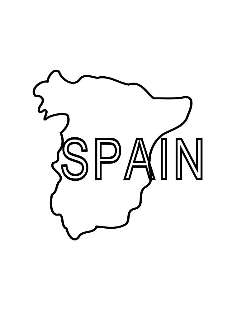 Spain Coloring Page ~ Child Coloring