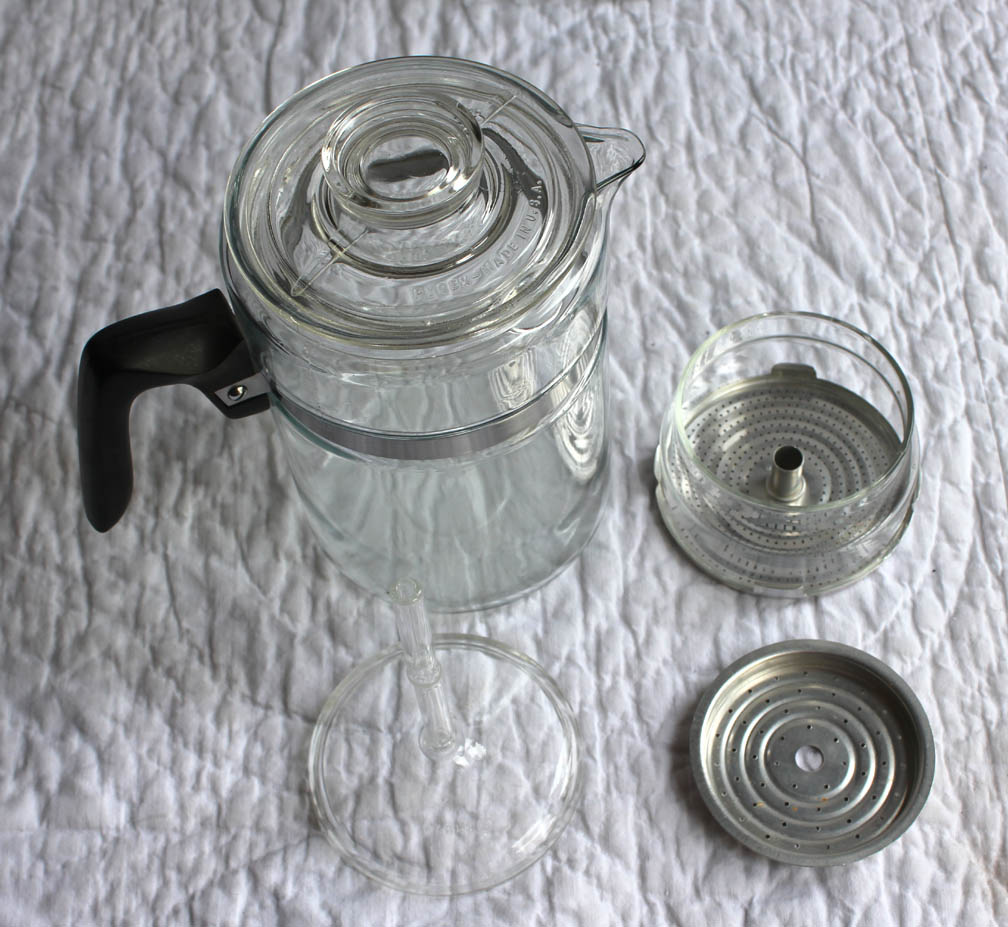junk and howe: Pyrex Percolator - Made in the USA