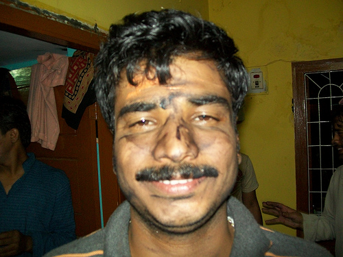 Mud On Face