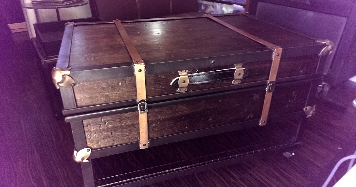 MakerMonkey Steamer Trunk Coffee Table (with Stealth Cutting Laser)