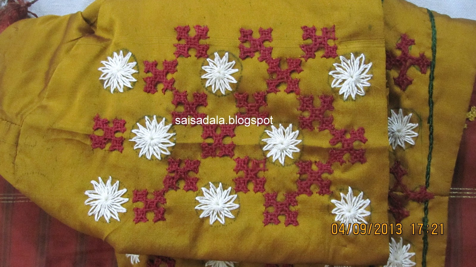 Kutch kutch design Embroidery: blouse Saree Sadala's Blouse  Work: